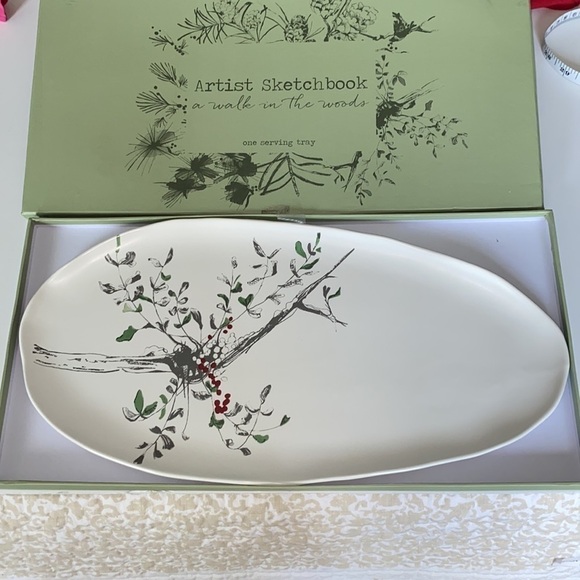 Artist Sketchbook “a walk in the woods” serving tray -hard to find out of stock - Picture 1 of 10